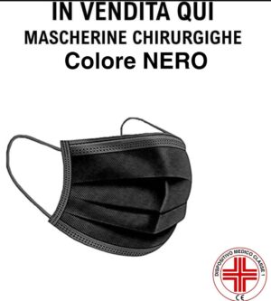 Mascherine chirurgiche colore nero