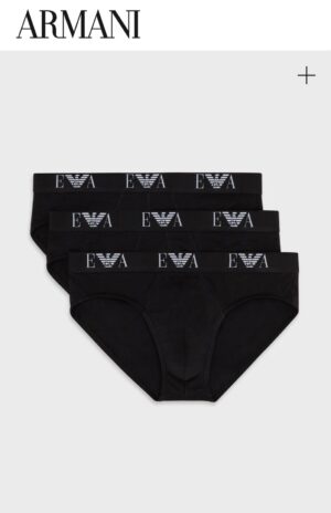 Slip Emporio Armani Black